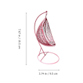 Miniatyrbilde 3 av 4: Egg Leke Miniatyr Hage Ornamenter Mikro Landskap Ornament Mini Svingestol Mikro Hage Svingestol