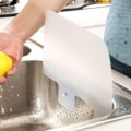 Miniatyrbillede 4 af 5: Baffle Vandafvisende Beskyttelses-Suger Vandtæt Bræt Sprøjtsikker Køkken Gadget Værktøj