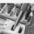 Miniatyrbild 4 av 5: 128 i 1 Precisionsskruvmejselset - Precisionsskruvmejselset Cylinderorganiseringsfodral, Portabelt Cylindriskt Skruvmejselset