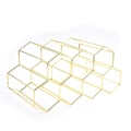 Miniatyrbilde 1 av 4: Gullmetall Vinstativ, Benkeplate Vinstativ, 9 Flasker Bordplate Vinstativ For Oppbevaring
