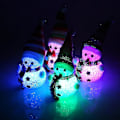 Miniatyrbild 3 av 3: 8-pack Julnattlampor, Snögubbeformade Flerfärgade Snögubbe LED Dekorationslampor