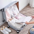 Miniatyrbillede 5 af 5: 30 Stykker Rejse Opbevaringsposer, Lynlåspose Bagage Organiser Tæt Vandafvisende Pose Transparent Frost Plastik Tøjpose til Kos