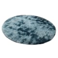 Miniatyrbilde 5 av 5: Rund dekorativ matte, 1 meter i diameter, lang fiber, myk og varm, perfekt for stue (120*120cm)
