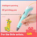 Miniatyrbillede 2 af 5: Blå malerpen Etui Kompatibelt med Holdere til 3D Print Filament Refill Pack og USB Kabel til 3D Print Pen