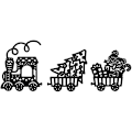 Miniatyrbillede 4 af 5: Julemand Snedmand Skæreform Juletog Metal Skæreform DIY Scrapbooking Kort
