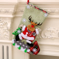 Miniatyrbilde 4 av 4: 4 stk - Jule-sokk - 19*15*31cm - Dekorasjon, Store linsokker, Julegavepose