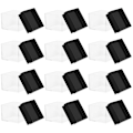 Miniatyrbillede 2 af 2: 12 stk. Terning Mineralprøve Opbevaringskasser Kvadratisk Prøvevisning Kasser Transparent 2,7X2,7X2,6CM