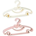 Miniatyrbillede 1 af 5: 10 stk. Bøjle til børnetøj Hjemme Anti-slip Tøjstativ (pink+hvid)