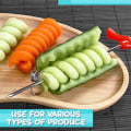Miniatyrbild 3 av 5: 2-pack Grönsaks Spiralizer Potatis Spiral Skärare Skedstöd Matförvaringsbehållare Disktrasa Hållare Hackare