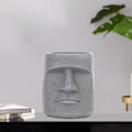 Miniatyrbillede 2 af 5: 1/2/3/5 Påskeøen Statue Blomsterkrukke Sukkulent krukke til hjemmet Grå Type 4 1 stk