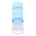 Miniatyrbillede 2 af 3: Kanin Foderautomat Fugle Vanddispenser Automatisk Vandfoder Marsvin Vandflaske Hamster Foderautomat Mini Gris Mad Hvid15X7X6.5cm