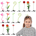 Miniatyrbillede 2 af 3: 28 stk. Simulerings-Plante Hårklemmer Kreative Hårnåle Søde Piger Hårspænder Assorterede Farver 8X4X0.8C