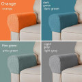 Miniatyrbild 5 av 5: 2 st Beige Soffa Armstödsöverdrag Anti-Halk Stretch Soffa Armstödsöverdrag Möbel Armstöd Fåtölj Skydd Överdrag Arm Skydd Hylsa