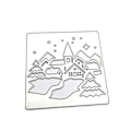 Miniatyrbillede 1 af 5: Jule-Igloo Metal Skæreform Stencil DIY Scrapbooking Album Skabelon