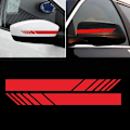 Miniatyrbillede 1 af 5: 2 stk røde Bakspejl Stickers Bilstylning Kæledyrs Bilsticker Bakspejl Side Decal Stripe Biltilbehør Bilstickers