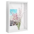 Shadow Box A4, 5 cm Deep Box Photo Frame for Table and Wall, 3D Picture Frame Display Box for Crafts White (LGL)
