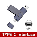 Pikkukuva 1 / 5: USB-muistitikku 3.0 USB-laite kelluva laite 128GB Otg Type-c 3.0 Tikku Kynälaite 128GB Napsauta USB-muistitikku 128GB Musta typec Black typec 128GB