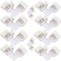 Miniatyrbillede 1 af 5: 8 stk. L-formet Loddefri Snap-Down 4-bens LED-Strips-Connector til Højre Vinkel