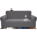 Miniatyrbilde 1 av 5: Stretchbar, vanntett og ripebestandig sofaovertrekk for 3-seters sofa med elegant mønster og sklisikre skumstenger (3-seters sofa, lysegrå)