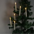 Miniatyrbilde 2 av 4: 6 Fjernstyrte Tidtaker Lange Stavslys Juletrær Dekorasjon Klipp På Elektroniske Klipplys