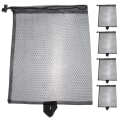 Miniatyrbilde 1 av 2: 5 stk Bærbare Reise Nettposer Med Trekkstreng Mesh Polyester Oppbevaringspose Svart 25X30CM