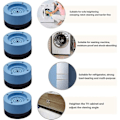 Miniatyrbild 3 av 5: Vibrationsdämpare och Vibrationsdämpande Kuddar för Tvättmaskin, Vibrationsdämpning för Tvättmaskin, Förhindrar Buller