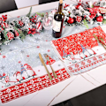 Miniatyrbild 2 av 5: Jultomte Nisse Älg Julbordstablett Rektangulär Julbordstablett Grå