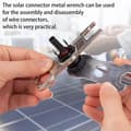 Miniatyrbild 5 av 5: 2 Set Solar Connector Wrench Alloy Portable Solar Connector Spanner Solar Panel Cable and Disassembly Tool for Installation