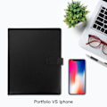 Miniatyrbild 5 av 5: A4 Magnetisk Konferensmapp Klippbräda med Förvaringsportfölj Padfolio PU Läder Intervju Dokument Organizer