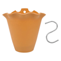 Pikkukuva 1 / 3: 1 kpl Seinäkiinnitettävä Muovinen Kukkaruukku Luova Parvekkeen Istutusastia Puutarhan Koriste Oranssi 20x18.5cm
