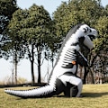 Pikkukuva 2 / 5: Halloween-dinosaurin puku, ilmapallomainen T-Rex-dinosaurin puku aikuisille
