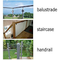 Miniatyrbild 3 av 5: IC Glasfästen 4/8 st Rostfritt Stål Glasfästen Justerbart Glasfäste Platt Baksida för Balustrad