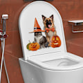 Pikkukuva 3 / 5: Halloween-seinätarrat 3D Halloween-lattiatarrat Seinätarrat WC-kannen tarrat Irrotettavat vedenpitävät taidemaalaukset Kauhu
