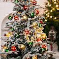 Miniatyrbillede 4 af 5: Julekugle Lysstreng 20 Fod 40 LED Eventyrlys Batteridrevet Vandafvisende Blinkende Julelys Bryllup Chr