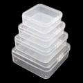 Miniatyrbilde 2 av 5: 32 stk. Kvadratiske Tomme Mini Oppbevaringsbokser Laget Av Transparent Plast Med Lopp