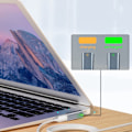 Pikkukuva 2 / 5: Kannettavan tietokoneen Type-C naaras - magneettinen uros -adapteri merkkivalolla, PD-huijausadapteri Magsafe2:lle