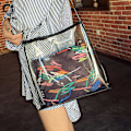 Miniatyrbild 4 av 5: Damernas Sommar Transparent Crossbody Casual Shopping Tote Axelväska StrandväskaStar