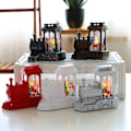 Miniatyrbillede 3 af 5: Julemand Snemand Elg LED Lys Tog Julemand Glædelig Jul Ornament Hjem Nyårs Dekoration Sølv