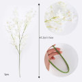 Miniatyrbillede 3 af 4: 3 stk. Kunstige Hvide Kirsebærblomster 115cm Sakura Silkeblomstbuket Falsk Blomst Sakura Dekoration Til Vase Hjem Bord Have Blomsterarrangement