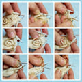Miniatyrbillede 2 af 5: Spiral kabel strikkepind i rustfrit stål 2 stk vævenåle sæt til begyndere begyndere garn syning håndværk