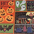 Miniatyrbillede 4 af 5: Sæsonbestemt Efterårs Dugløber 71 Tommer Lang, 13 x 71 Tommer Glad Halloween Løbere Dekoration Rustik Halloween Dekorationer Borddække