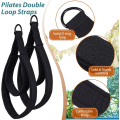 Miniatyrbilde 3 av 5: 2 stk Pilates-stropper, Pilates dobbelt sløyfe stropper for reformer, Fitness D-ring stropper dobbelt sløyfer polstret, Pilates utstyr