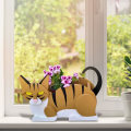 Miniatyrbillede 4 af 5: Sød Katteformet Have Blomsterpotte Plantepotte Have DekorationB