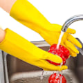 Miniatyrbild 5 av 5: 2 Par Hushålls Handskar Gummi Diskmaskinshandskar Extra Tjocklek