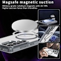 Pikkukuva 3 / 5: (Harmaa) Kuori Samsung Galaxy S25 Ultralle, yhteensopiva MagSafe TPU+PC Läpinäkyvä puhelinkuori Harmaa