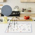 Pikkukuva 4 / 5: Astian kuivausmatto keittiön työtasolle 15.7x11.8in, Imuva Suede-astianpesualusta liukumattoman kumipinnan kanssa