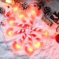Miniatyrbillede 4 af 5: Julepind-lysstreng, dekorative lys til julepynt, med 10 LED-batterier til badeværelse, soveværelse, fødselsdag