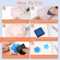 Miniatyrbilde 3 av 4: Gummiblokk Stempel Skjæring med Cutter Verktøy Making Kit, Skjæring Gummiblokk Stempel for Trykk, Trykking