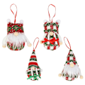 Miniatyrbillede 1 af 5: Plush Juletræspynt Juletræspynt Plush Nisse Vedhæng Charm