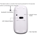 Pikkukuva 2 / 5: Bluetooth-latautuva hiiri kannettavalle tietokoneelle, PC:lle, kannettavalle - Hopea hiljainen Bluetooth-kaksitilainen langaton hiiri